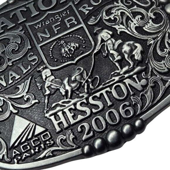 2006 NFR Belt Buckle National Finals Rodeo Team Roping Cowboy Wrangler Ropers - Picture 8 of 11